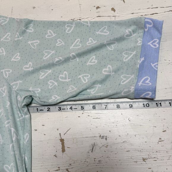 Cuddl Duds 2-Piece Classic Jersey Notch Collar Novelty Pajama Set Blue 3XL - Picture 13 of 16